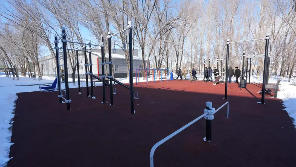 В селе Сарыозек начала работу обновленная пожарная часть (10)