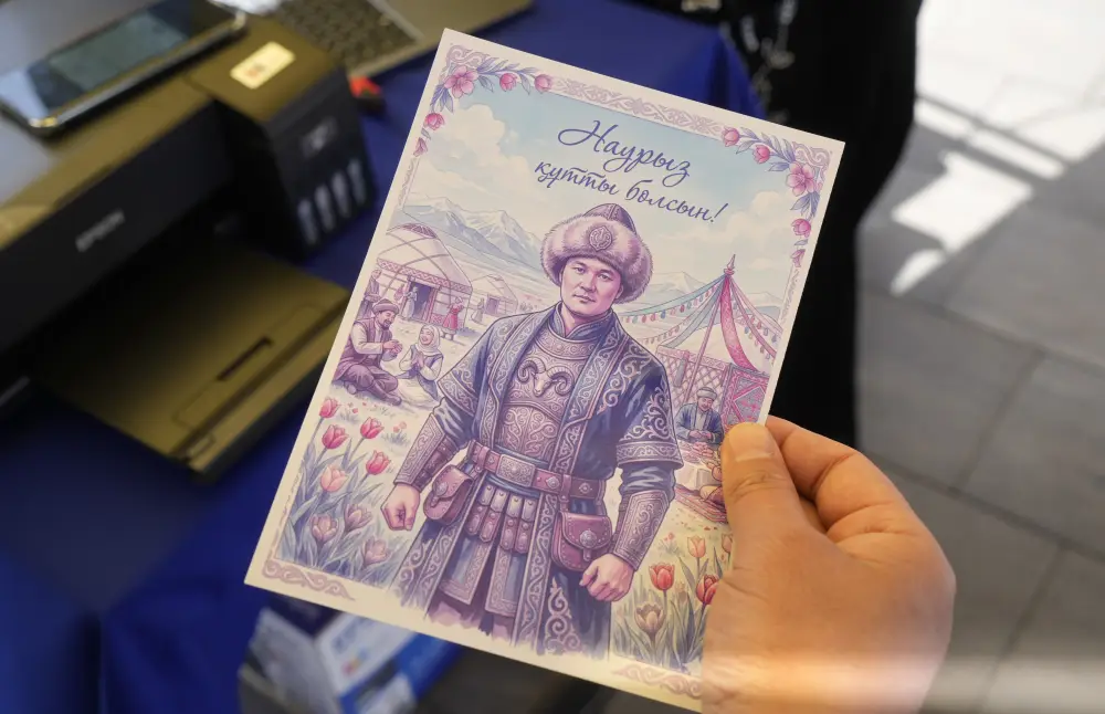 Искусственный интеллект дарит жизнь казахским батыром: жители Жетісу создают свои портреты на «Digital Nauryz» {city2}