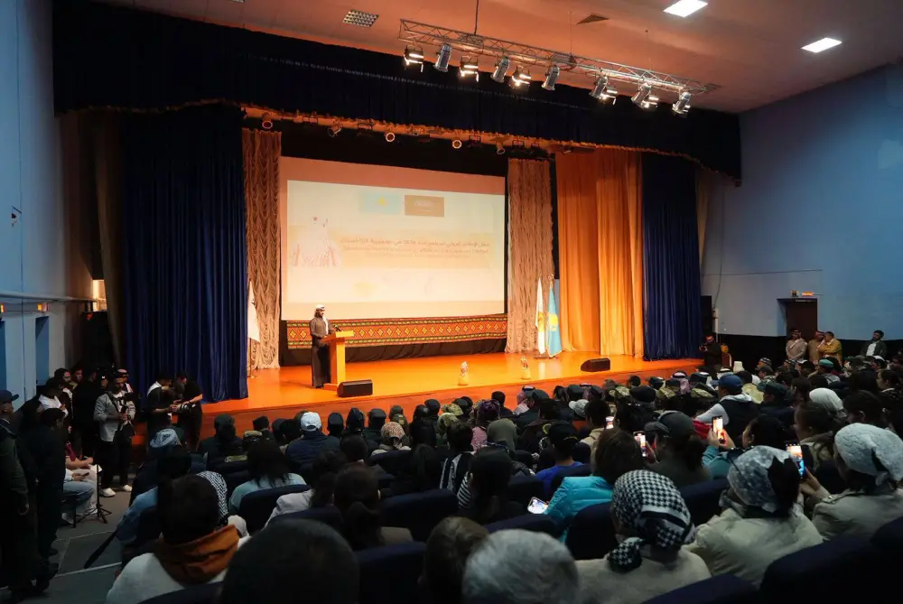 В области Жетісу состоялось мероприятие по выпуску сокола-балобана на дикую природу {city2}