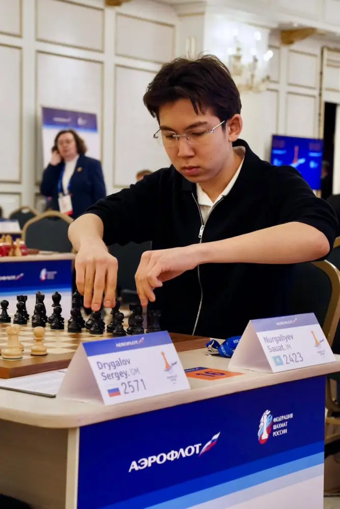 Шахматист из Астаны блестяще выступил в Москве {city2}