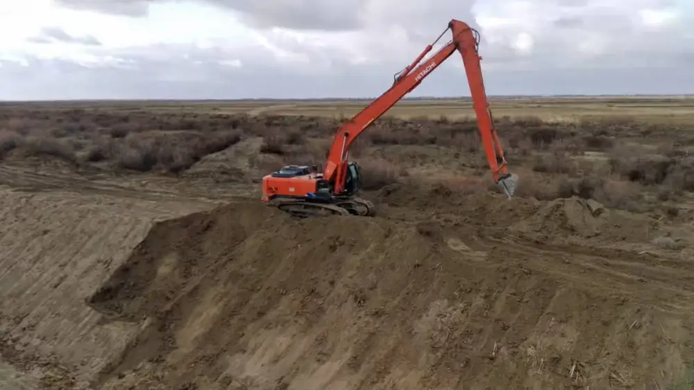 Механизированная очистка двух магистральных каналов завершена в Кызылординской области (4)