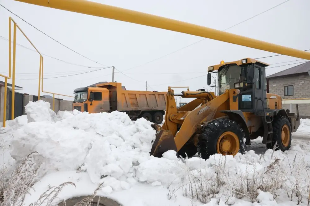 В Акмолинской области продолжается вывоз снега и подготовка к паводкам: вывезено 936,7 тыс. кубометров снега {city2}