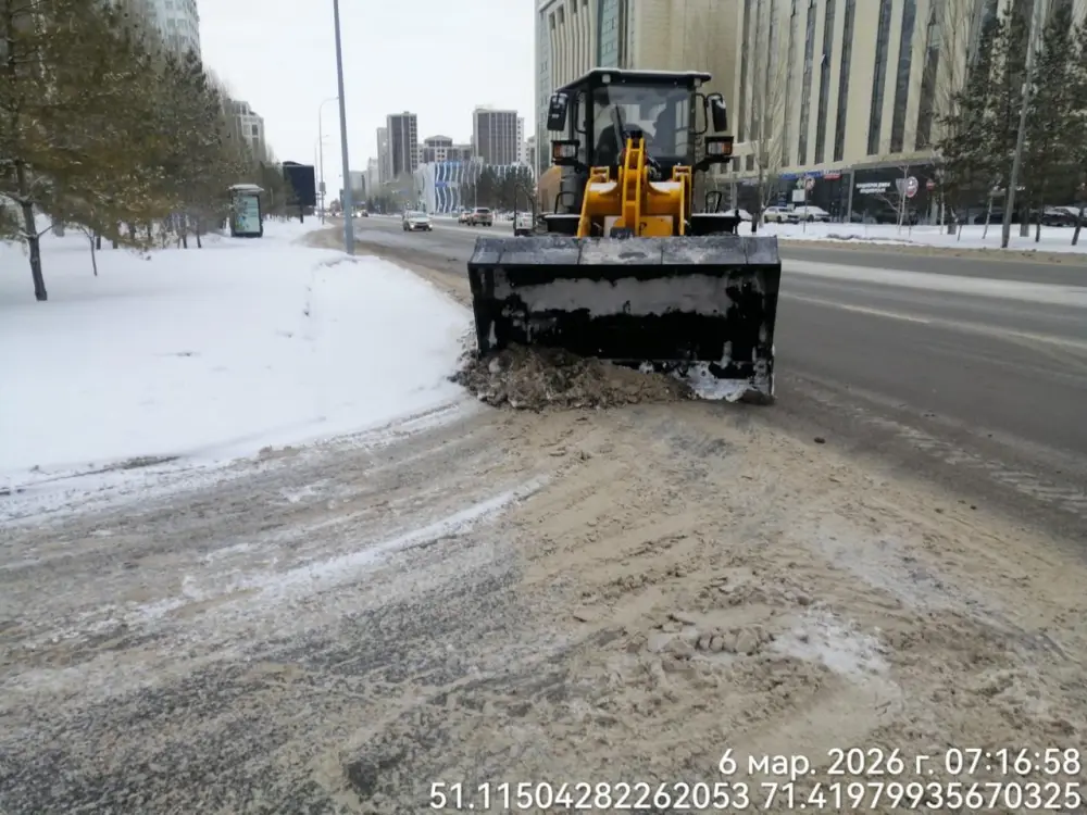 Более 3 тысяч дорожных рабочих задействовано в снегоуборочных работах в Астане (5)