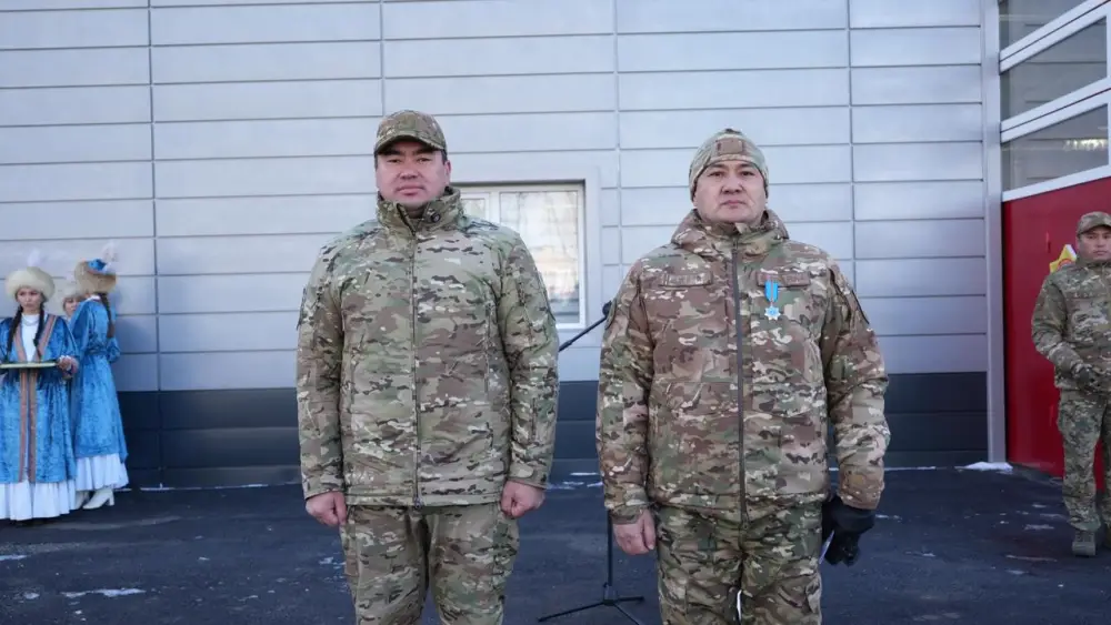 В селе Сарыозек начала работу обновленная пожарная часть (8)