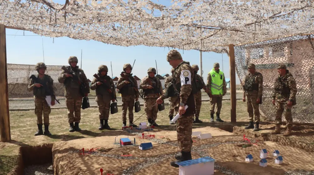 В Туркестанской области на полигоне «Арыс» прошло ротное тактическое учение (2)