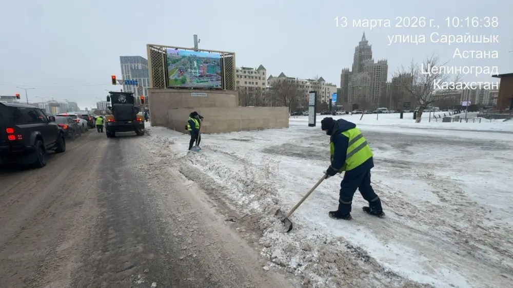Эффективность снегоуборочных работ в Астане: 58 тысяч кубометров снега вывезено за ночь {city2}