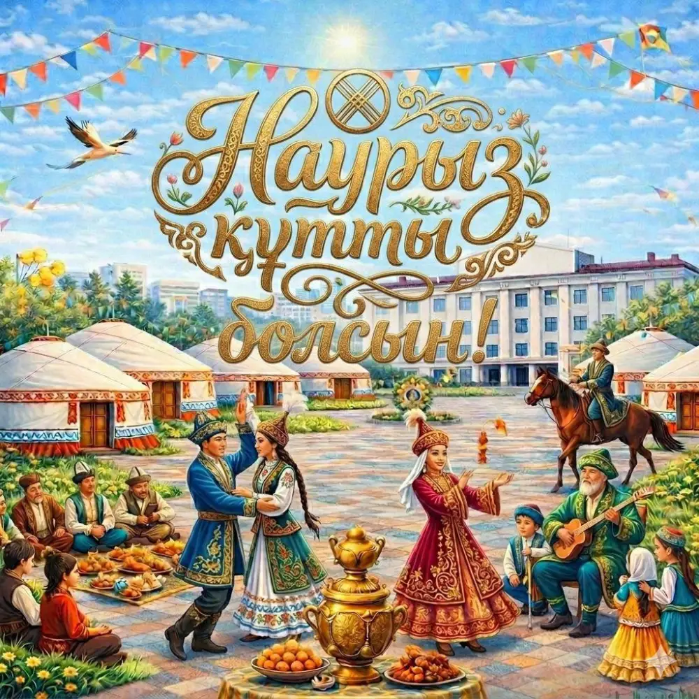 Аким области Асаин Байханов поздравил жителей с Наурыз мейрамы, подчеркивая важность единства и обновления {city2}