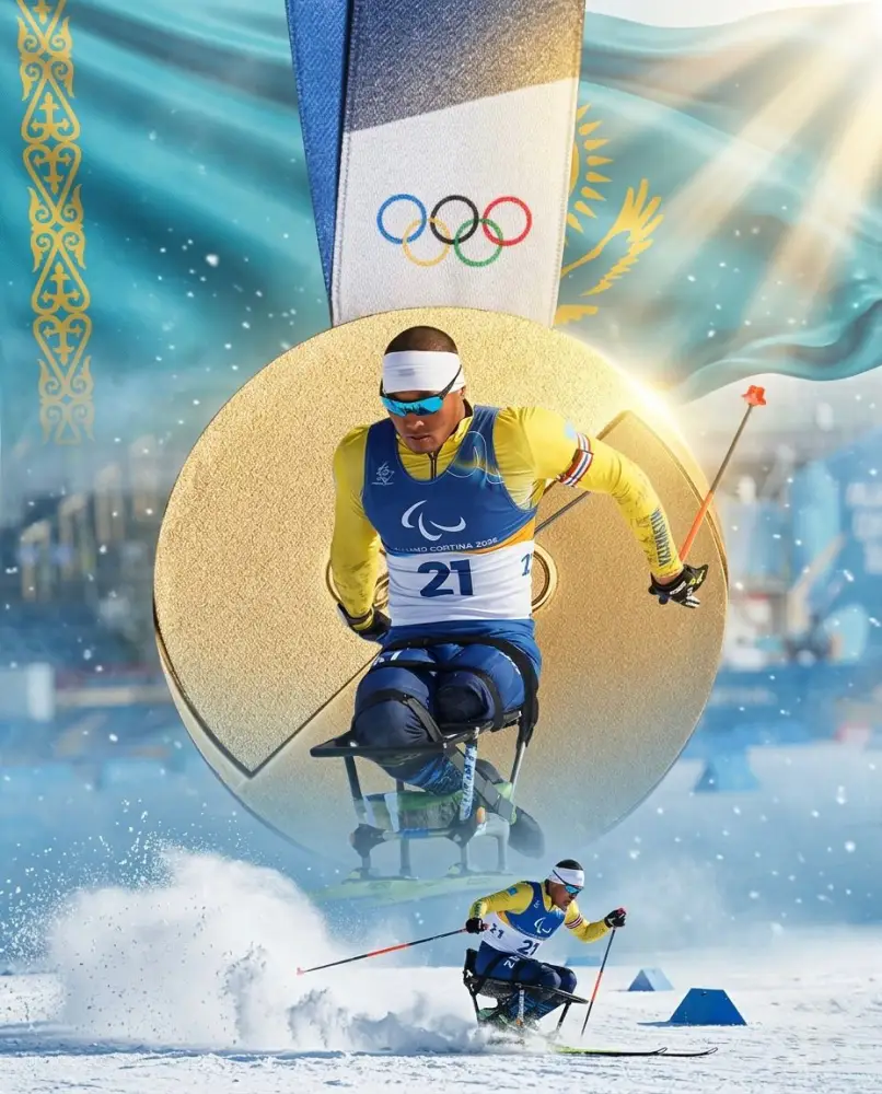 Ербол Хамитов из Kozybayev University завоевал золото на Паралимпиаде-2026 в парабиатлоне на дистанции 4,5 км среди сидячих спортсменов. {city2}