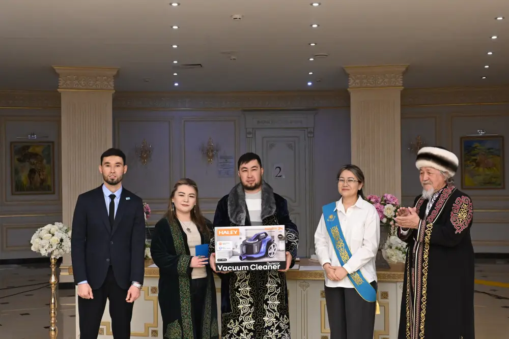 Наурызнама – 2026: в Талдыкоргане в рамках «Шаңырақ күні» одновременно четыре пары торжественно вступили в брак (3)