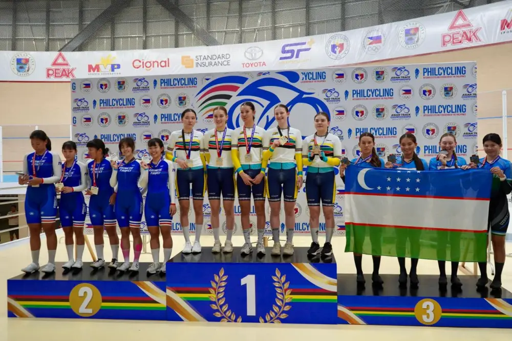 Юниорская команда Казахстана завоевала золотые медали чемпионата Азии по велотреку (4)