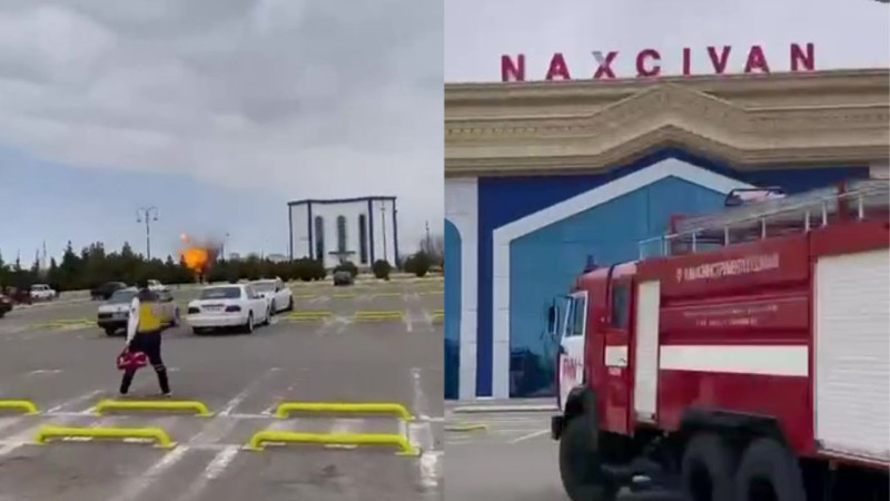 Иранский дрон упал на территорию азербайджанского аэропорта, сообщают местные СМИ {city2}