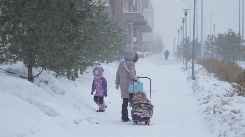 Снегопады ожидаются в Казахстане 5-7 марта {city2}