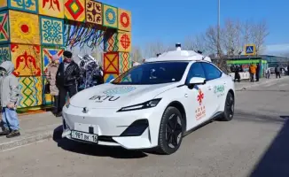 В Астане прошёл демонстрационный заезд беспилотного автомобиля в рамках празднования Наурыза