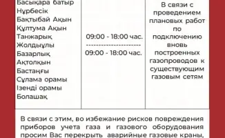 Газовая симфония на паузе: временное отключение в Астане