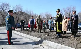 Экологическая акция в гарнизонах высадка деревьев благоустройство территорий Жаңару күні