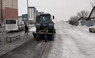 Астанчане призываются к осторожности на дорогах во время зимних уборочных работ