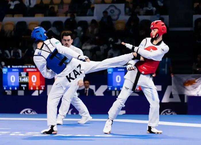 Сборная Казахстана продолжает успешное выступление на юниорском чемпионате мира по таеквондо: Адилет Шери завоевал бронзовую медаль {city2}