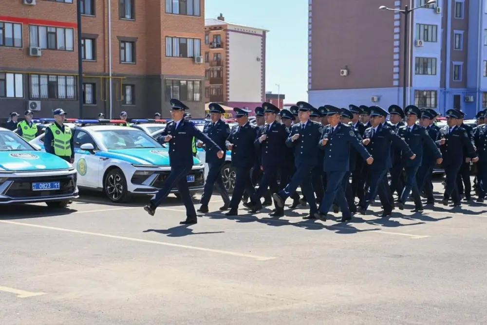 Полицейским выдали новые служебные автомобили в Кызылординской области (2)