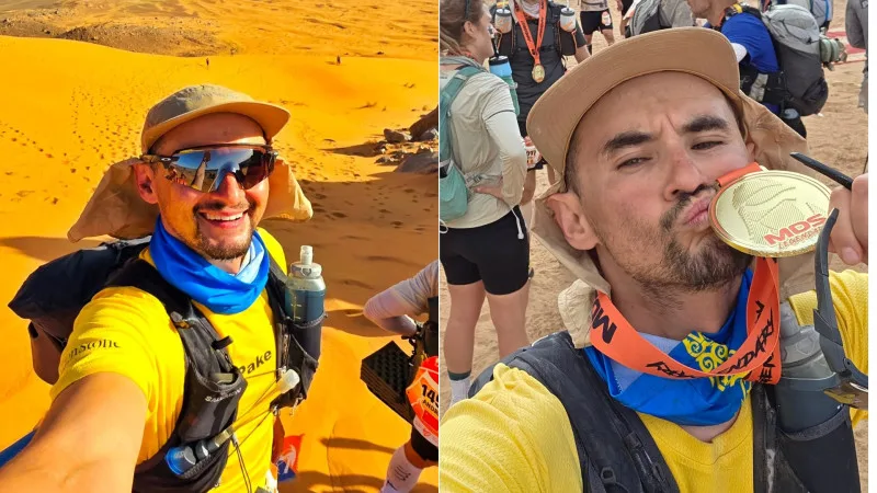 Казахстанец Павел Тенцер преодолел 270 километров в ультрамарафоне Marathon des Sables в пустыне Сахара {city2}
