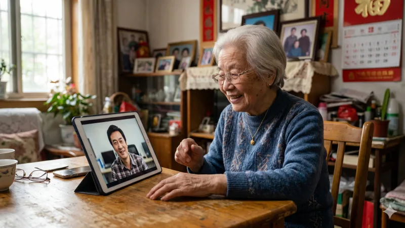 Пенсионерка общается с умершим сыном: виртуальная реальность Китая {city2}