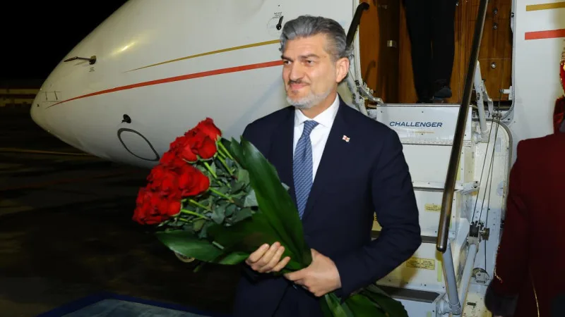 Президент Грузии Михаил Кавелашвили прибыл в Астану для участия в международном экологическом форуме RES 2026 {city2}