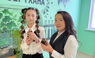 Астана школьница разводит улиток для исследования и косметологии