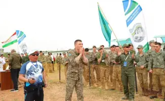 Сборная Абай II место международные военно-спортивные соревнования Узбекистан