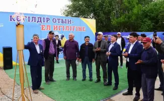 ТУРКЕСТАН: В СЕЛЕ ЖАЙЫЛМА ОРДАБАСИНСКОГО РАЙОНА ЗАЗВУЧАЛИ НОТЫ ПРИРОДНОГО ГАЗА