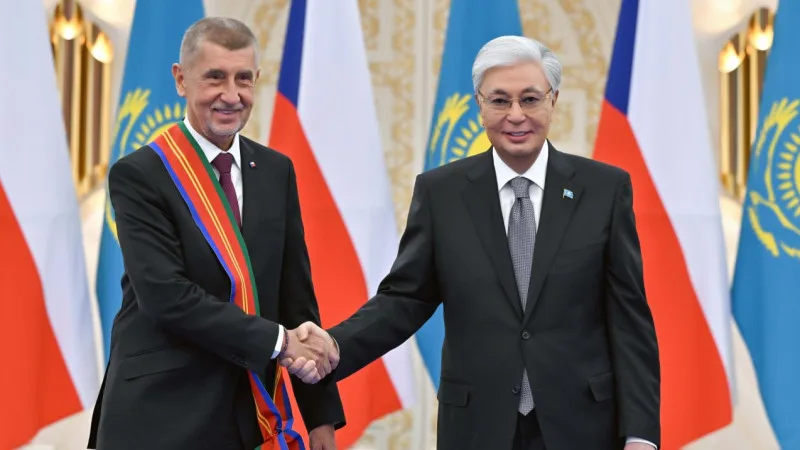 Токаев наградил премьер-министра Чехии Андрея Бабиша орденом 'Достық' І степени {city2}