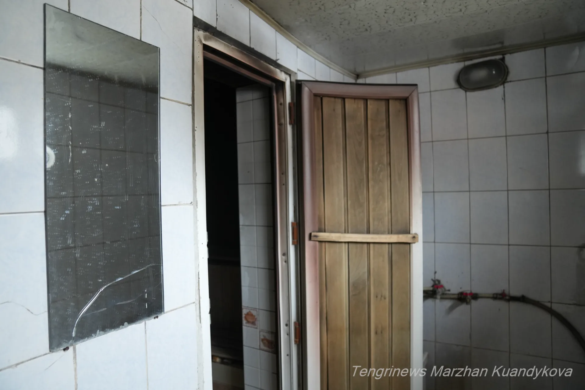 Так баня Темирхана Алимтаева выглядит внутри. Фото: © / Маржан Куандыкова