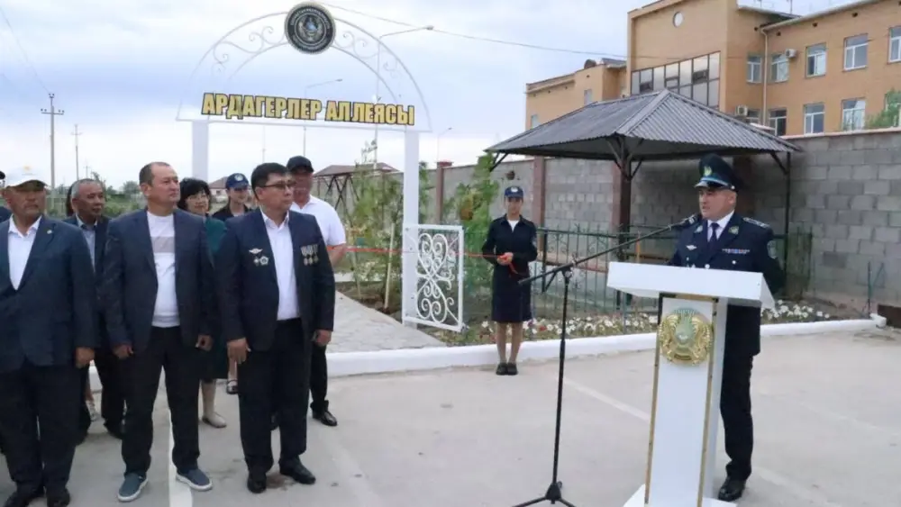 Новая Аллея ветеранов ОВД появилась в Кызылординской области (5)