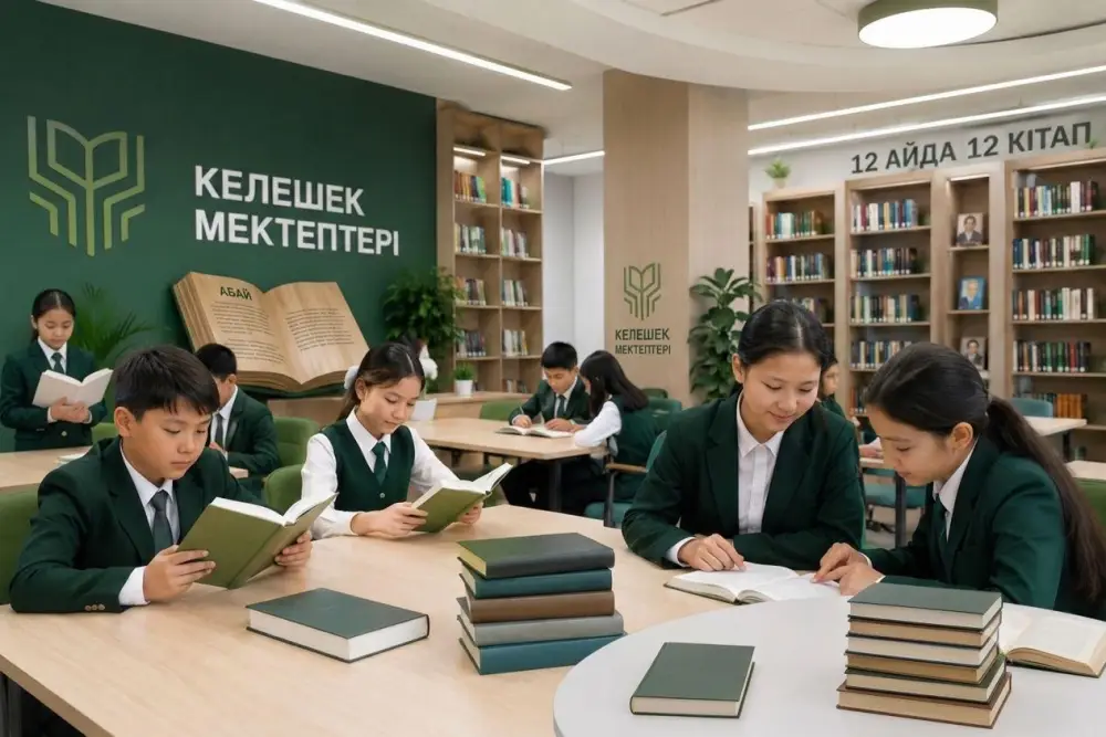 Книги как мосты: проект «12 книг за 12 месяцев» соединяет школы «Келешек мектептері» с миром чтения {city2}