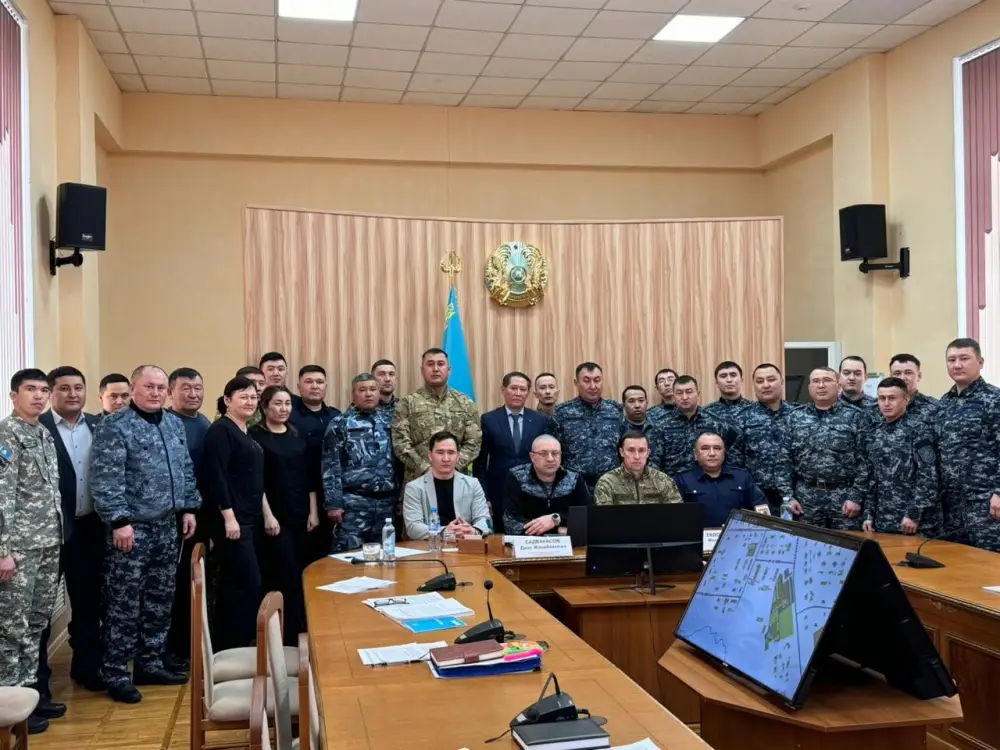 Слаженно прошли командно-штабные учения в Карагандинской области (10)