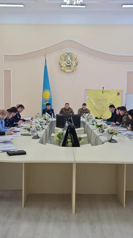 Слаженно прошли командно-штабные учения в Карагандинской области (9)