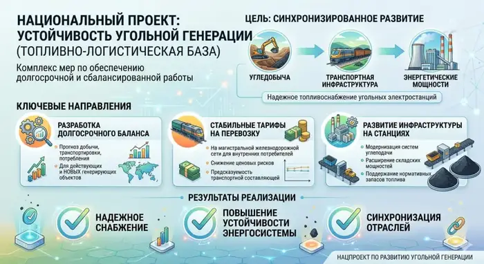 Нацпроект запускает меры для укрепления топливно-логистической базы угольной генерации {city2}