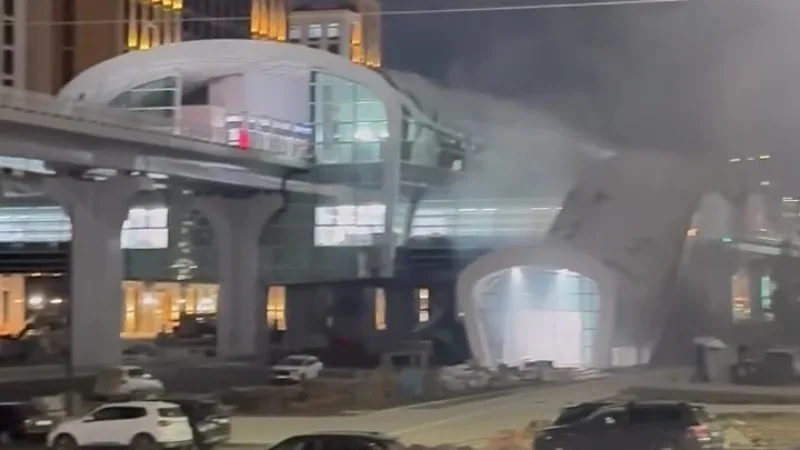 Локальное возгорание на станции LRT 'Театр' в Астане: последствия для пассажиров и транспортной системы {city2}
