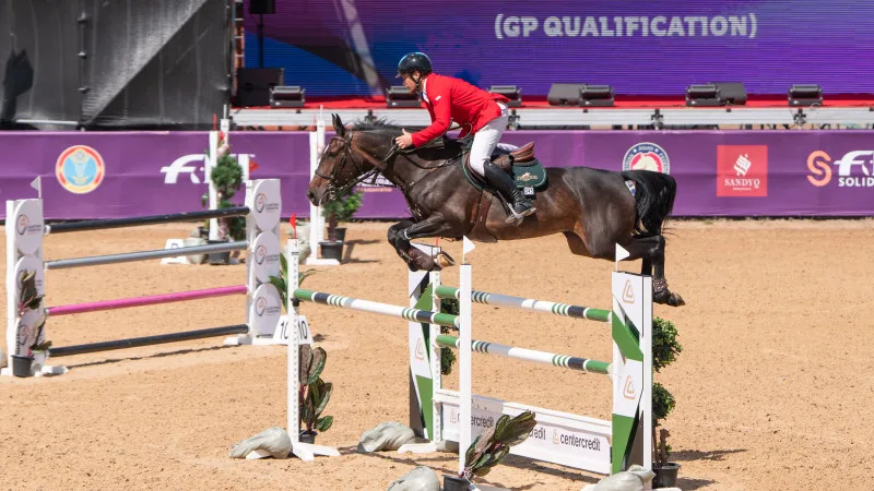 Prestige Horse Club: Олег Соколенко и Cinderella выигрывают этап Кубка мира по конкуру в Астане с высотой препятствий 140 см {city2}