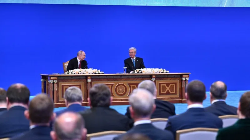 Казахстан и Россия укрепляют дружбу: совместное заявление Токаева и Путина о добрососедстве {city2}