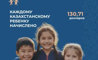 Поддержка молодых граждан: начисление 130,71 долларов на счета детей Казахстана
