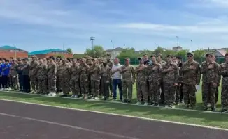 В Астане прошли военно-патриотические игры среди студентов колледжей