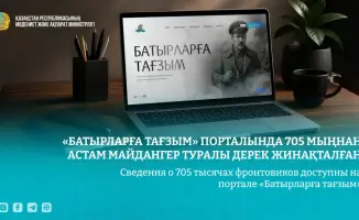 Сведения о 705 тысячах фронтовиков доступны на портале «Батырларға тағзым»