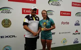 Женская сборная Казахстана по регби завоевала серебро чемпионата Азии в Алматы