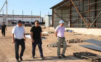 ТУРКЕСТАН: В САРЫАГАШЕ АКТИВНО ПРОДОЛЖАЕТСЯ СТРОИТЕЛЬСТВО ПРОИЗВОДСТВЕННОГО ПАРКА