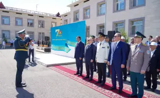 Военный оркестр патриотизма: Туркестан отметил День защитника Отечества