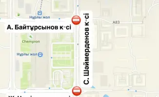 Движение на нескольких перекрестках частично перекроют в связи с ремонтными работами в Астане