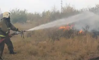 Дроны на страже: огонь под контролем в Караганде!